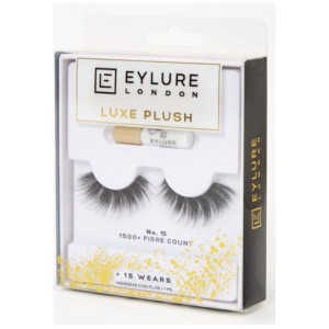 Eylure Luxe Plush No. 15 Eye Lashes 1500+ Fibre Count X 3